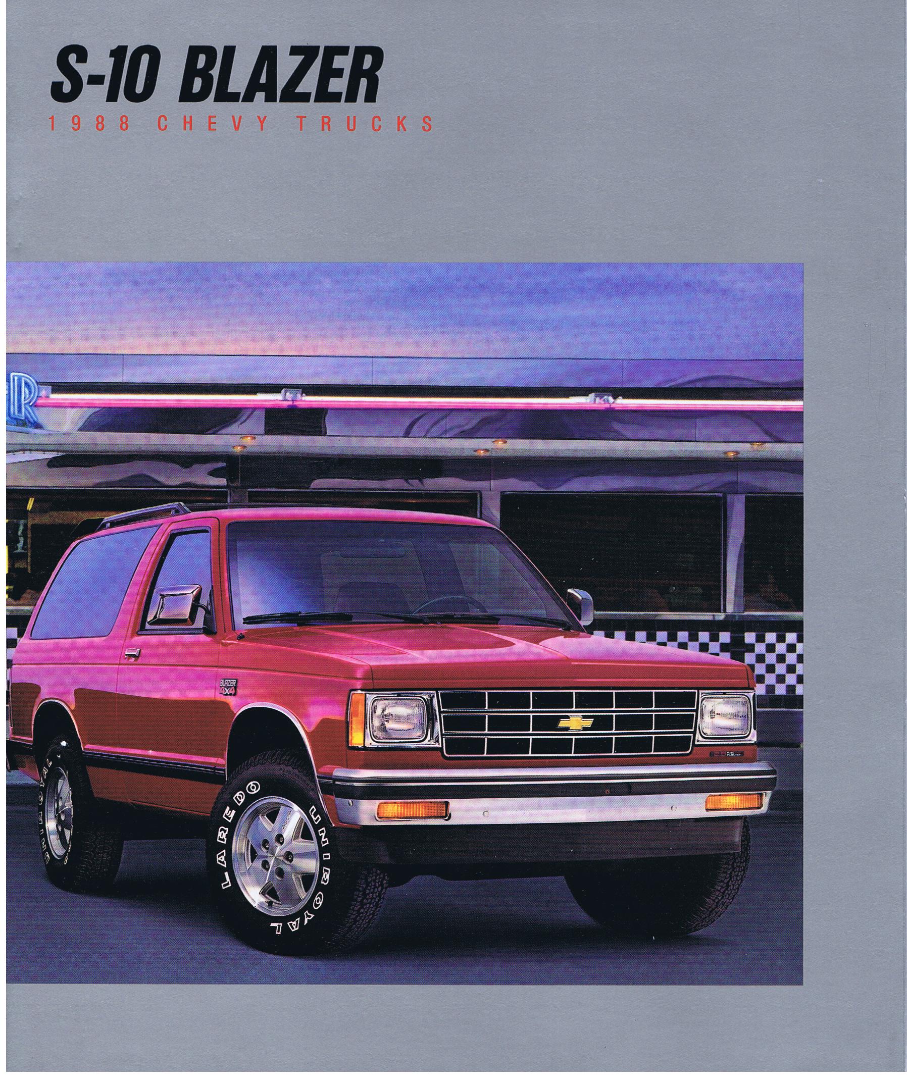 1988 Chevrolet Truck S-10 Blazer  Broschyr