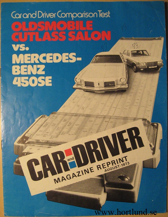 1973 Oldsmobile Cutlass Salon vs. Mercedes-Benz 450SE Test
