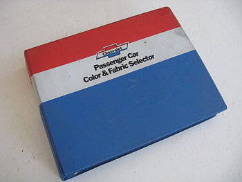 1975 Chevrolet Dealer Album Passanger Car Color & Fabric Selector alla modeller