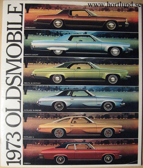 1973 Oldsmobile lyx broschyr alla modeller