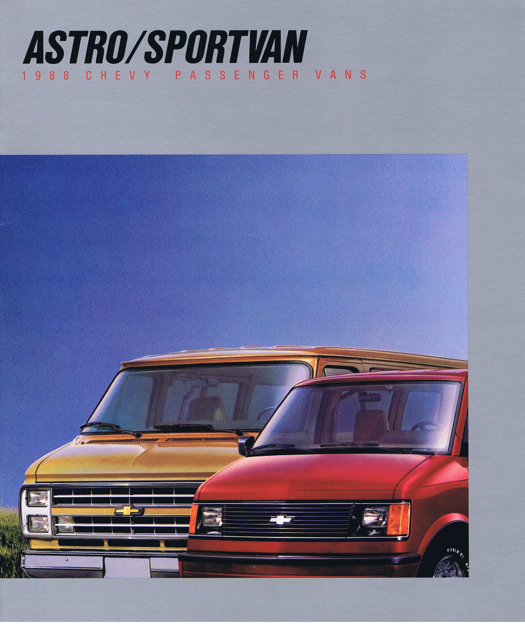 1988 Chevrolet Truck Astro / Sportvan  Broschyr