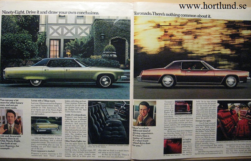 1973 Oldsmobile stor broschyr alla modeller - 2