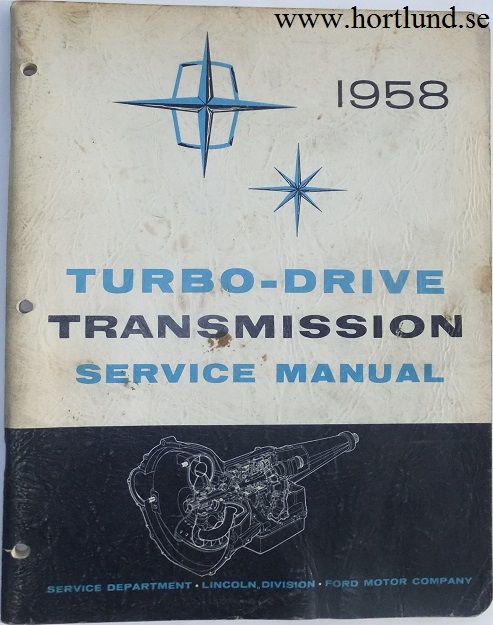 1958 Lincoln Turb-Drive Transmission Service Manual