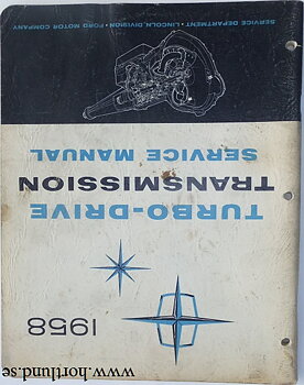 1958 Lincoln Turb-Drive Transmission Service Manual
