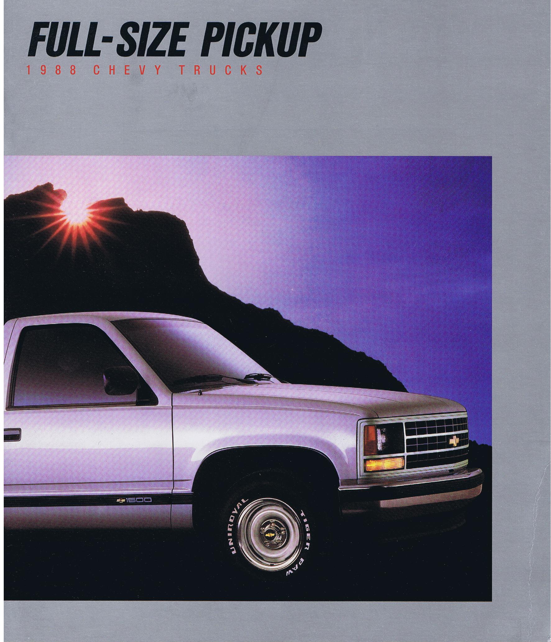 1988 Chevrolet Truck Full Size Pickup  Broschyr