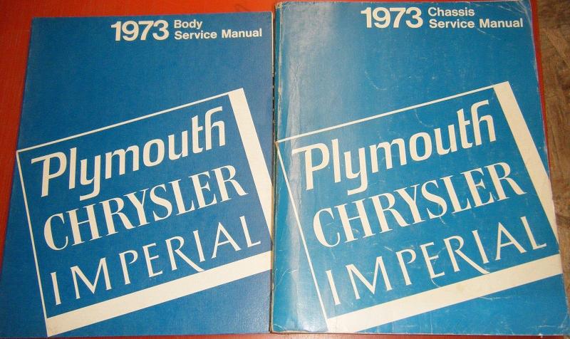1973 Plymouth & Chrysler och Imperial Service Manual original