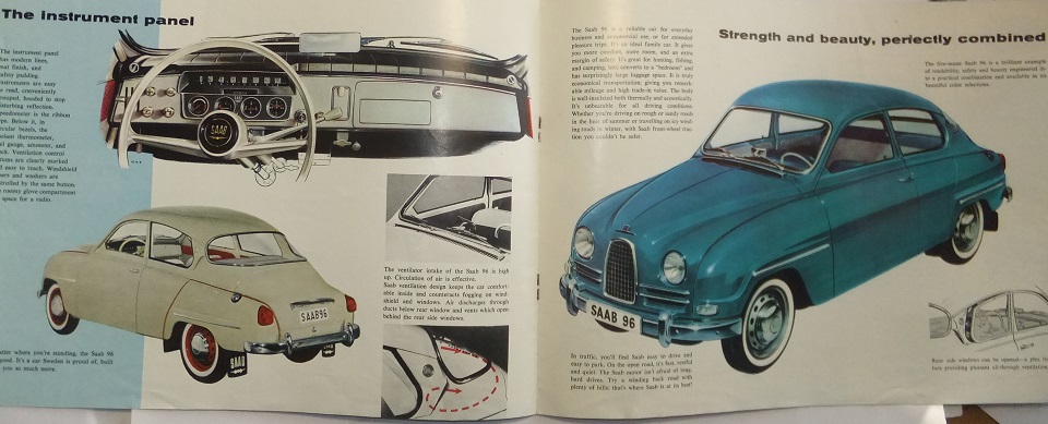 1961 SAAB 96 broschyr 8-60 - 2