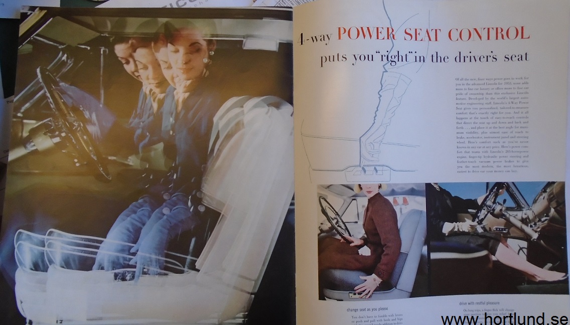 1953 Lincoln broschyr,  Power  offers a new... - 2