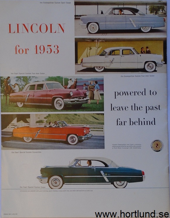 1953 Lincoln broschyr,  Power  offers a new... - 3