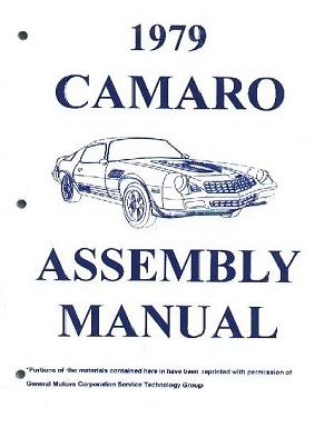 1979 Chevrolet Camaro Factory Assembly Instruction Manual