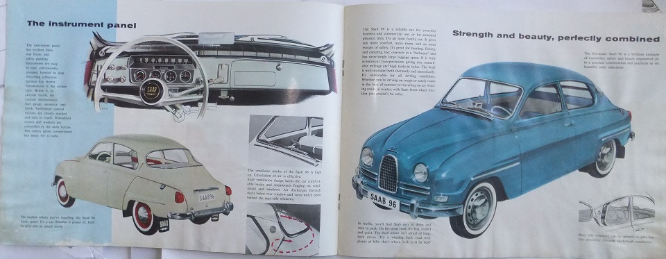 1961 SAAB 96 broschyr 4-61 - 2