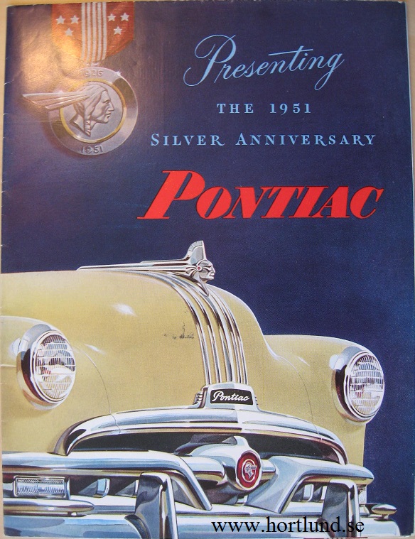 1951 Pontiac broschyr folder