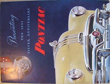 1951 Pontiac broschyr folder