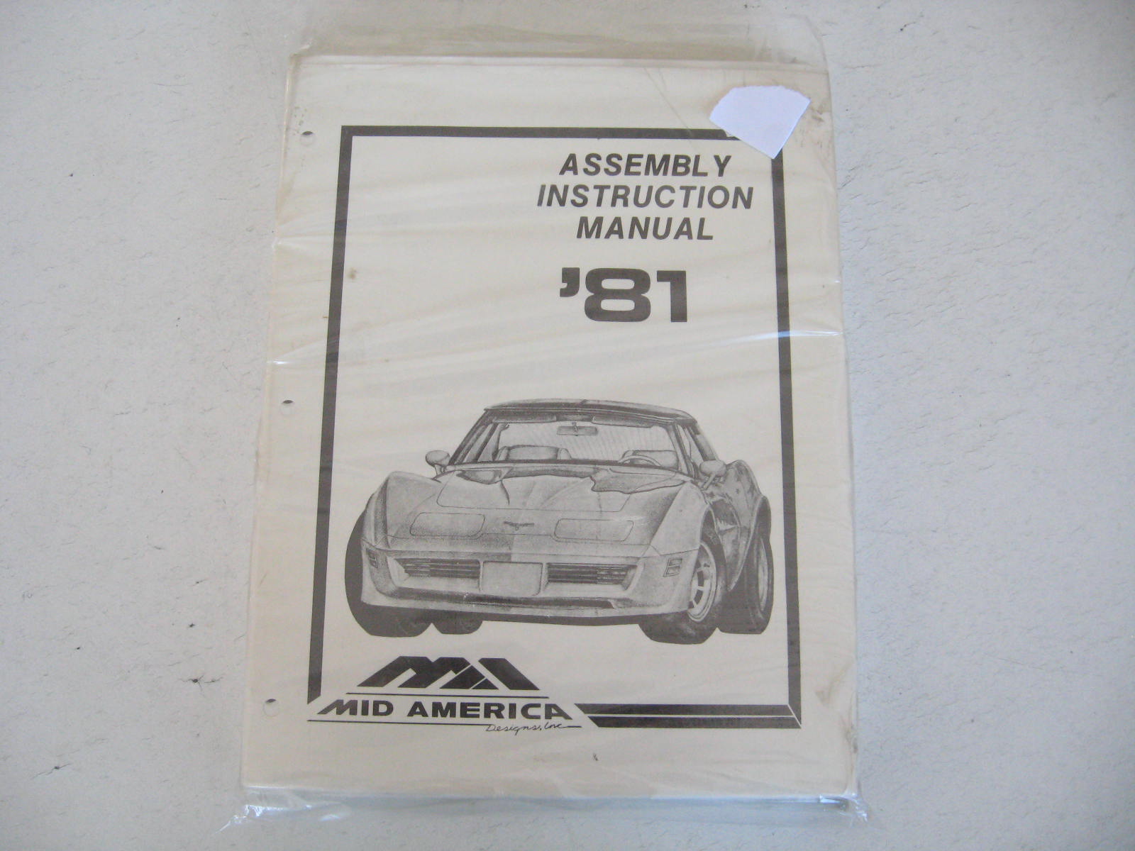 1981 Chevrolet Corvette Assembly Instruction Manual