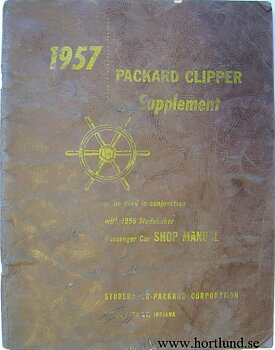 1957 Packard Clipper Service Manual supplement