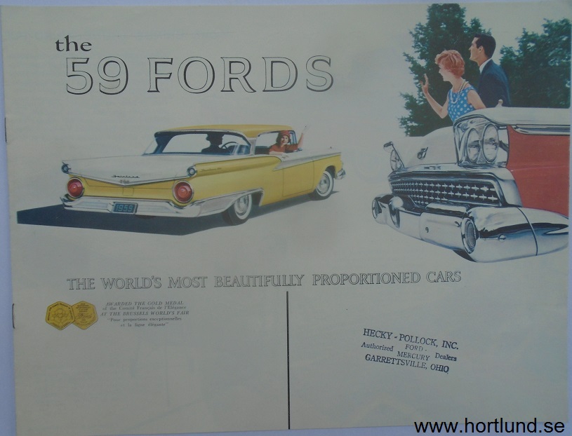 1959 Ford broschyr The 59 Fords