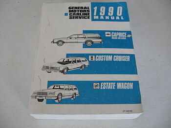 1990 Chevrolet Buick Oldsmobile Wagons Service Manual Även Caprice Sedan