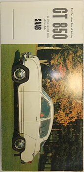 1963 SAAB GT 850 broschyr