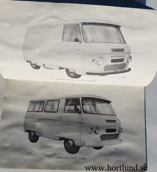 1960-tal Dodge K120/160 Fargo FK120/160 Maintenance Handbook - 2