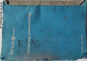 1960-tal Dodge K120/160 Fargo FK120/160 Maintenance Handbook