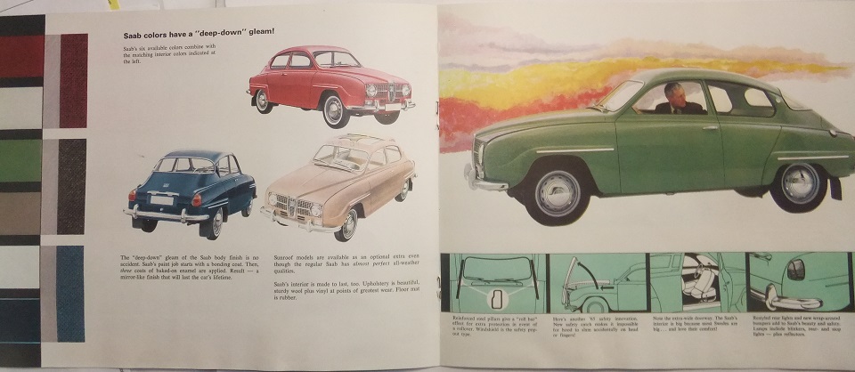 1965 SAAB 96 broschyr - 2