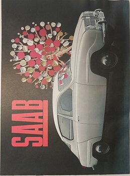 1965 SAAB 96 broschyr