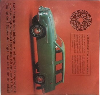 1966 SAAB 95 broschyr