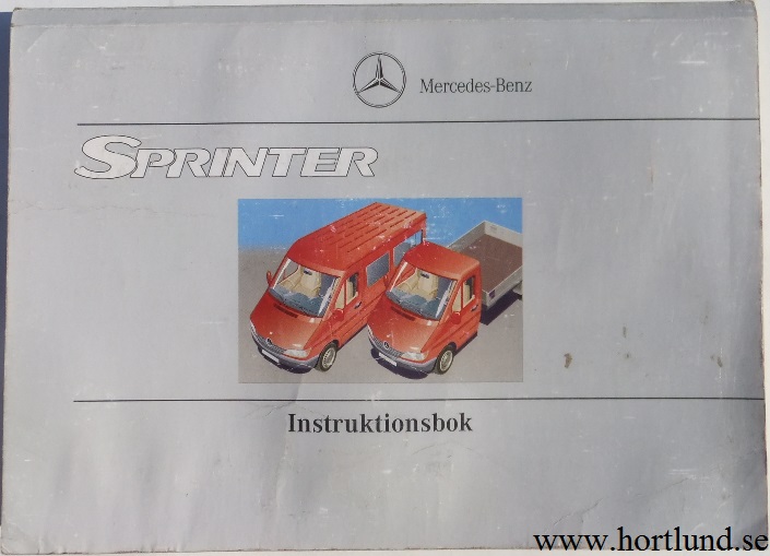 2000 Mercedes-Benz Sprinter Instruktionsbok