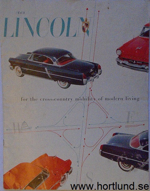 1953 Lincoln broschyr,  for the cross-...