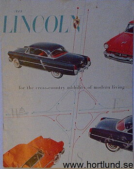 1953 Lincoln broschyr,  for the cross-...
