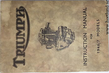 1946 1947 Triumph Instruction Manual