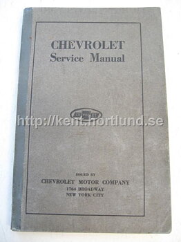 1919 Chevrolet Service Manual original