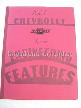 1931 Chevrolet Engineering Features