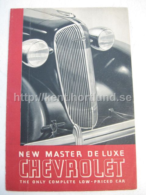 1933 Chevrolet Försäljningsbroschyr Master Deluxe The New Complete Low-Priced Car