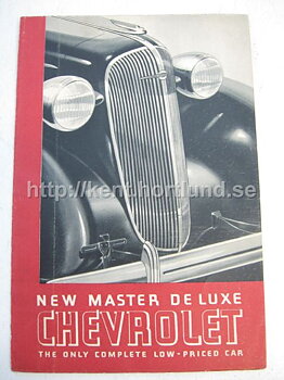 1933 Chevrolet Försäljningsbroschyr Master Deluxe The New Complete Low-Priced Car