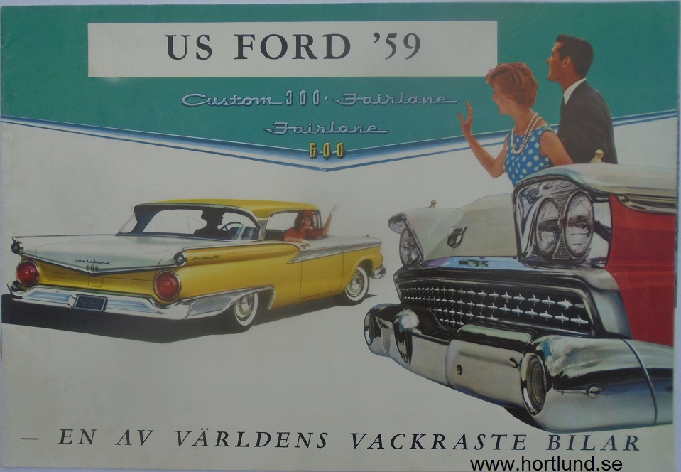 1959 Ford broschyr Lyx svensk