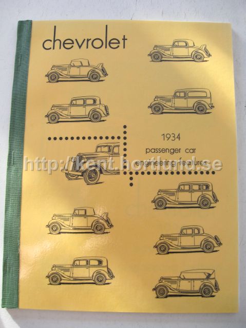 1934 Chevrolet Passenger car engineering features