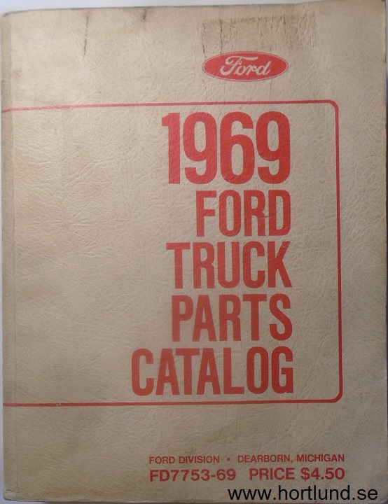 1969 Ford Truck Parts Catalog
