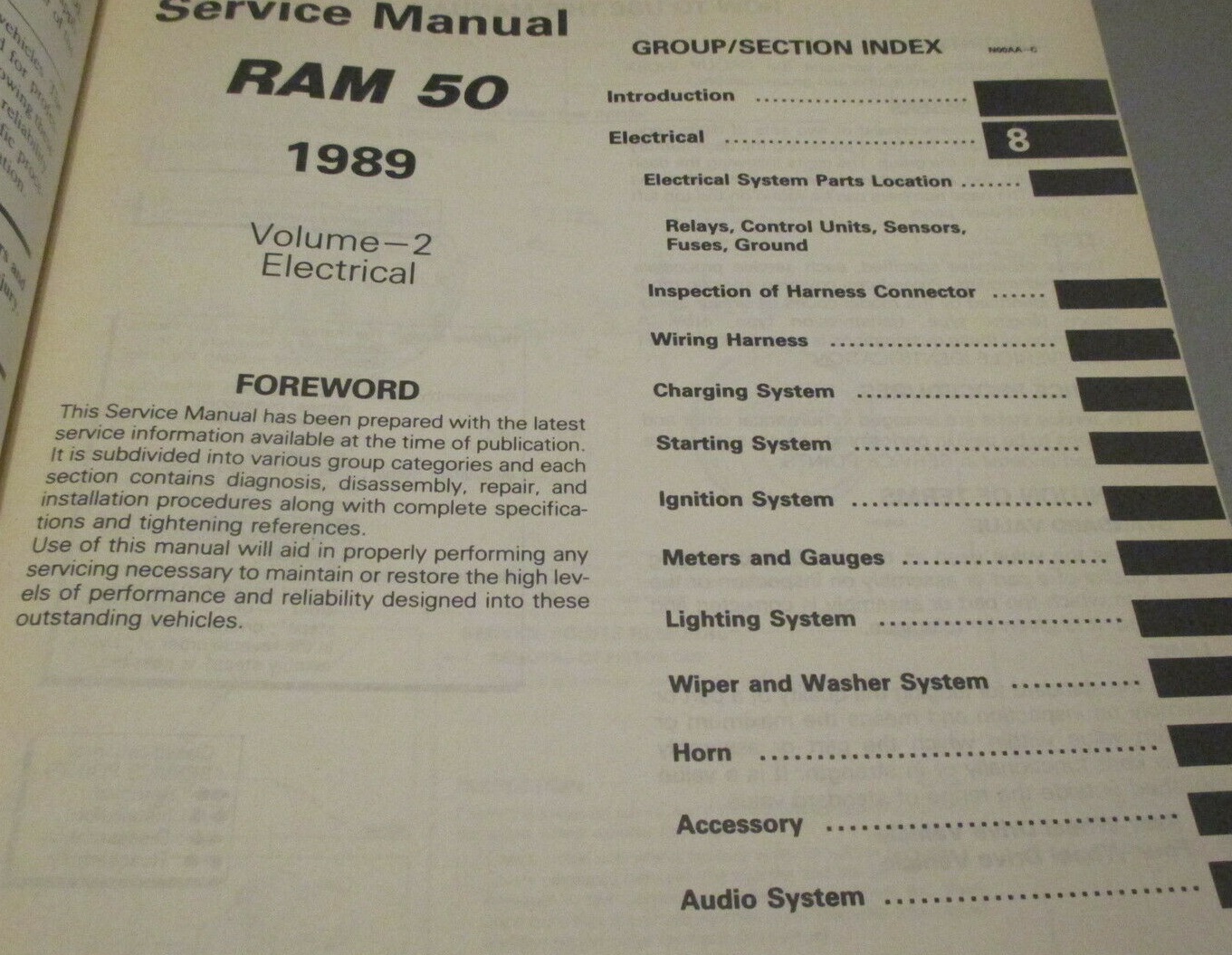 1989 Dodge Ram Rider 50 Service Manual - 3