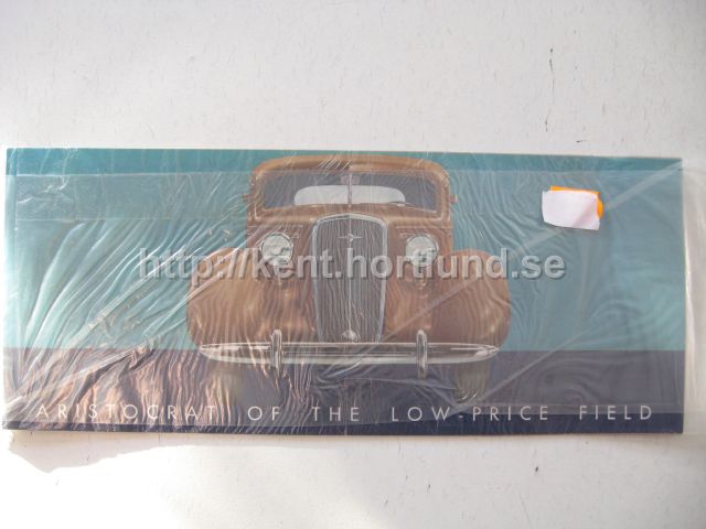 1935 Chevrolet Försäljningsfolder Master De luxe Utvecklingsbar