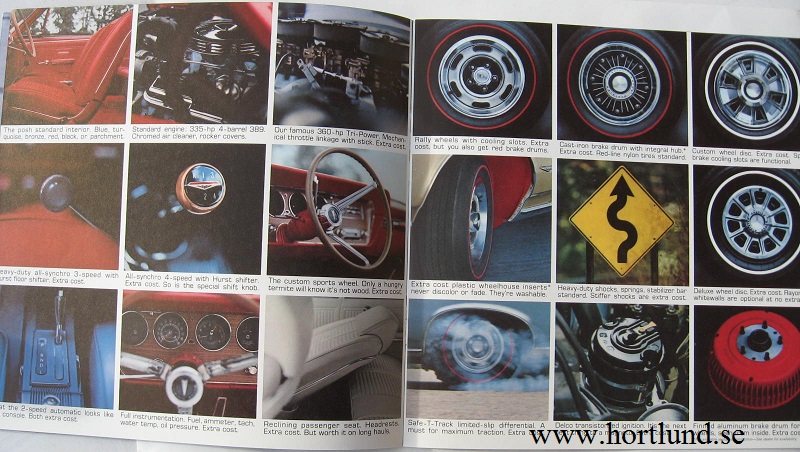 1966 Pontiac GTO, 2+2 och OHC-6 broschyr - 3