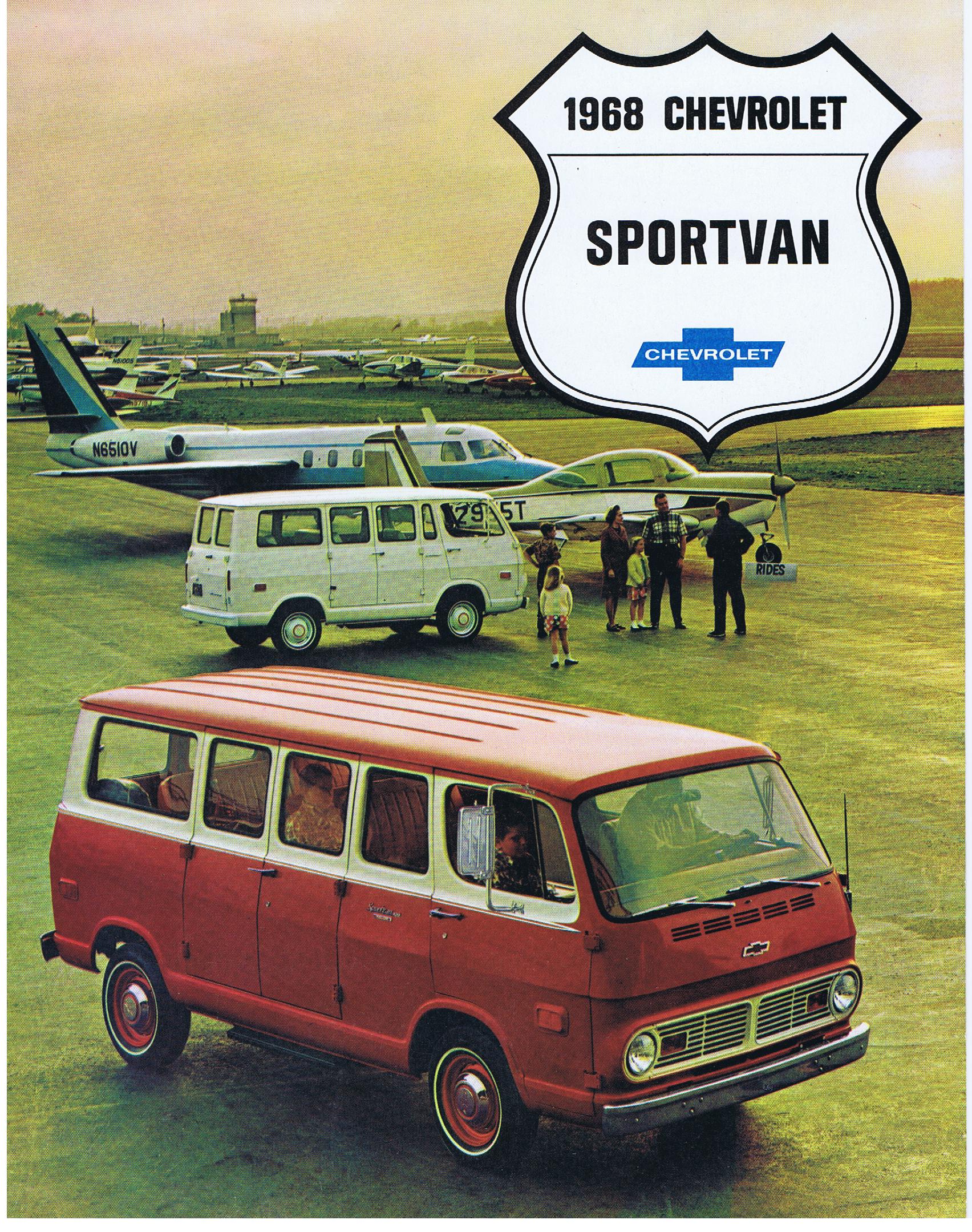 1968 Chevrolet Truck Försäljningsbroschyr Sportvan