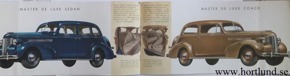 1939 Chevrolet Försäljningsbroschyr bilder på bilar + tillbehör - 4