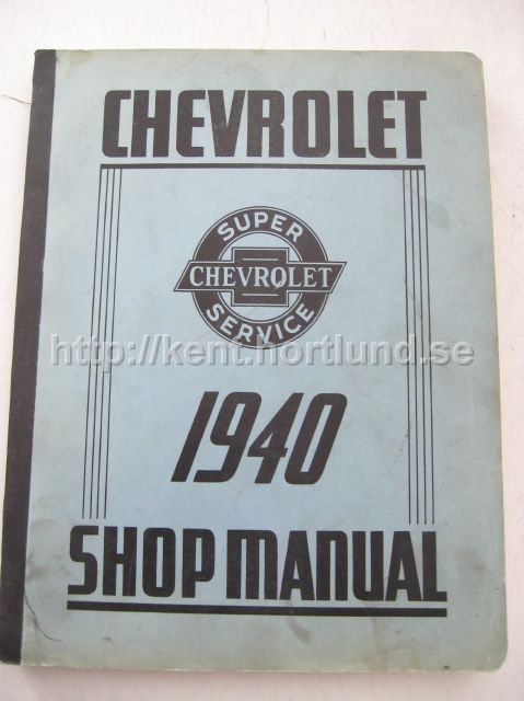 1940 Chevrolet Shop Manual