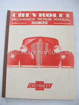 1939-1940 Chevrolet Mechanics Repair Manual