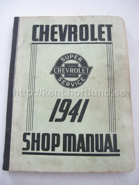 1941 Chevrolet Shop Manual