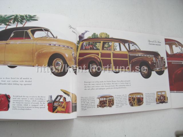 1941 Chevrolet broschyr Special Deluxe Master Deluxe