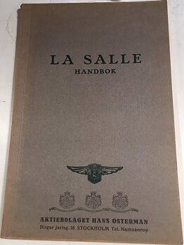 1928-29 La Salle Handbok svensk original