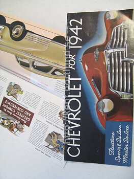 1942 Chevrolet Försäljningsbroschyr Fleetline, Special De Luxe, Master Deluxe