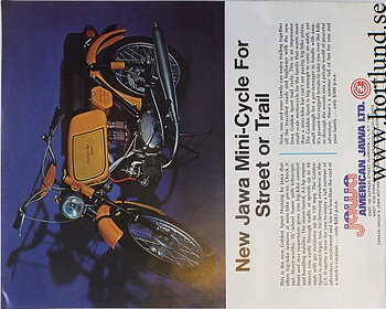 1972 Jawa Golden Sport Mustang typ M23 broschyr